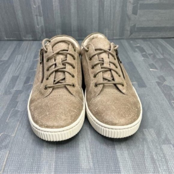 BORN Tamara Distressed Sneakers Tan Women's Size 8 - Picture 4 of 10